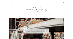 Desktop Screenshot of chasingwhimsydesigns.com