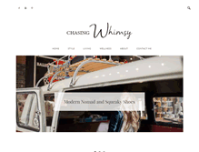 Tablet Screenshot of chasingwhimsydesigns.com